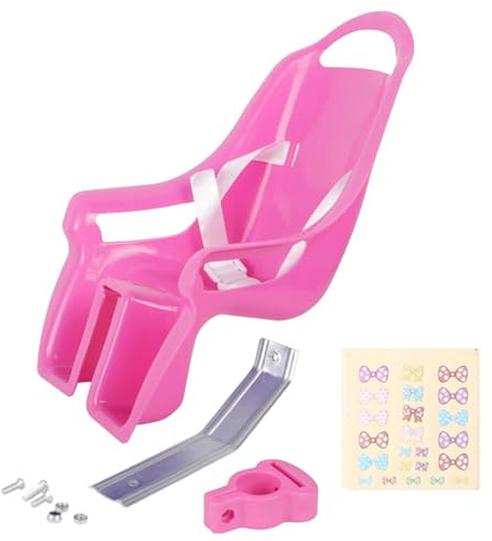 Children's Doll Bicycles Seat, Babys Doll Carrier Seat With DIY Decals, Dolls Chair With Stickers For Kids Girls Boys Bike Riding Accessories, Easy Installation, Portable Practical Gift, Fashion Decor