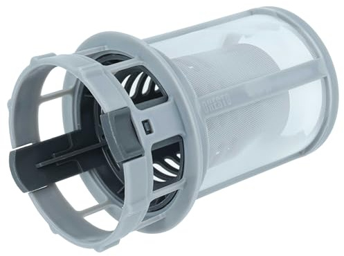 vhbw Set filtro fine + per impurità compatibile con Indesit lavastoviglie - filtro acqua di scarico, 6,5cm, grigio