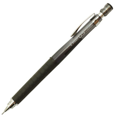 PILOT Portaminas S5, 0,5 mm, cuerpo negro transparente (HPS-50R-TB5)