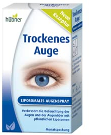 hübner Augenspray bei Trockenen Augen | Liposomales Spray zur Befeuchtung bei Jucken, Brennen & Fremdkörpergefühl | Kontaktlinsen- & Make-up-geeignet | 10 ml