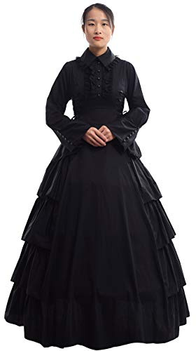 GRACEART Médiéval Victorien Gothique Ballon Robe Costume (XX-Large)