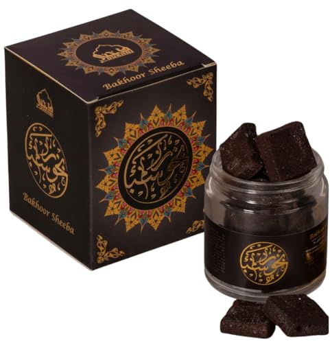 Bakhoor Sheeba, Yemeni Oud Bakhoor by Dukhni | Luxury Ramadan Gifts for Muslim men & women, Eid Hamper | Traditional Arabic Oudh Bakhour Incense | 40 gram jar to scent your home, clothes and hair