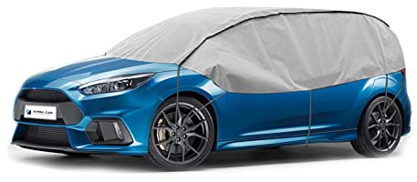 Autoschutzdecke Halbplane Halbgarage von XTRM-CAR kompatibel mit Golf VI VII Hatchback ideal angepasst