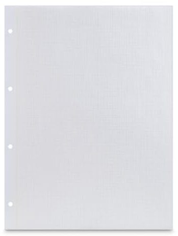 Hama Inre sidor Scrapbooking fotoalbum (påfyllning av fotosidor med skyddande kristallpapper, 250 g/m2, 23,3 x 31 cm, perforerade, 25 ark) vit