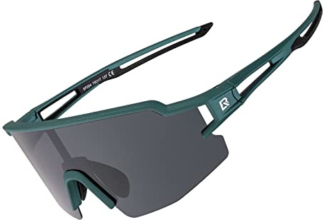 ROCKBROS Gafas de Ciclismo Polarizadas Montura TR90, Gafas de Sol Deportivas con Protección UV400, Gafas para Hombre Mujer MTB Running Conducir Pesca