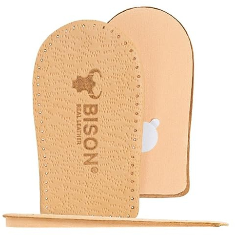 BISON Talonnette Grandissante - Semelle Rehaussante - Talon Compensé Coussinet de Chaussure - Semelle Talon Differentes Longueurs et Hauteurs - 1 Paire (S, 5 mm)