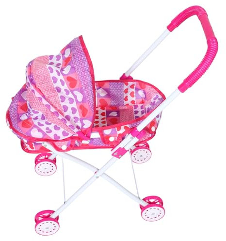 SWOOMEY Puppen-kinderwagen Kinderwagen Spielzeug Realistisches Kinderwagen-spielzeug Robuster Tragbarer Puppenwagen Für Kinder Spielwagen Eisenstange