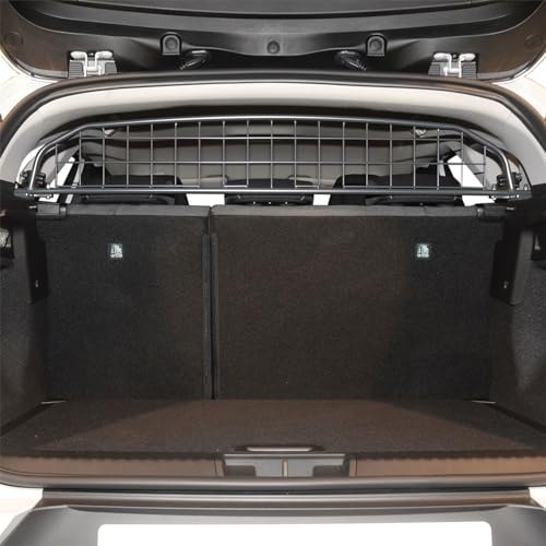 Grille pour Chien Travall pour Renault Captur (2019-) Protection du Coffre pour Le Transport de Chiens, Protection des Bagages, Grille en Acier Robuste pour Voiture