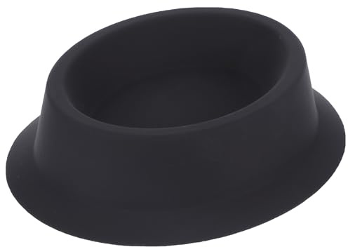 SMASOLO Ciotola da Barba in Silicone Resistente Nera Base Stabile Compatta e Portatile per Schiuma di Sapone e Rasatura Uomo per Uso Domestico e Viaggi