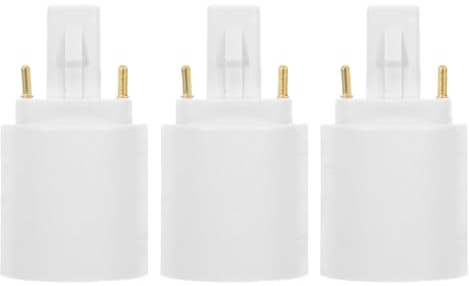 Adaptateur de Culot D’ampoule G24d vers E27 2 Broches 3 Pièces