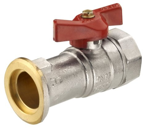 Cornat T594205 Pumpen Kugelhahn Messing vernickelt ohne Schwerkraft Bremse