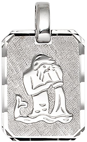 Jobo Anhänger Sternzeichen Wassermann 925 Silber matt Sternzeichenanhänger