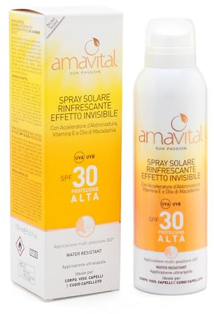 Solspray med osynlig effekt spf 30, 150 ml - Amavital Sun Passion