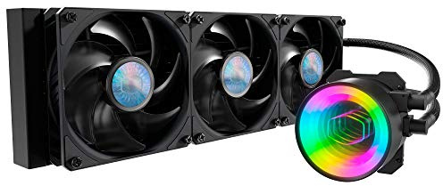 Cooler Master MasterLiquid ML360 Mirror ARGB Close-Loop AIO CPU Liquid Cooler, Mirror ARGB Pump, 360 Radiator, Triple SickleFlow 120mm, 3rd Gen Dual Chamber Pump for AMD Ryzen/Intel LGA1200/1151