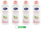4 gel doccia Venus Bagnodoccia con rosa e aloe, pelle morbida, liscia e vellutata, detergente per il corpo 650 ml + portachiavi Beni Culinari gratuito
