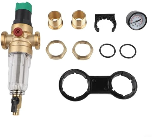 Regolatore di pressione del sistema idrico con filtro di controlavaggio drenabile e manopola di regolazione di precisione per compensazione della pressione di ingresso DN15 DN20 DN25 (DN25)