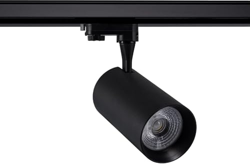 LEDKIA LIGHTING - Foco Carril LED Trifásico 30W Vulcan | 3000 lm Rendimiento Óptimo | Tecnología COB SANAN | Instalación Sencilla, Blanco Neutro 4000k, PC, Aluminio