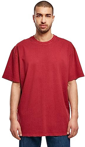 Urban Classics Herren Oversized Distressed Tee T-Shirt, Brickred, XL