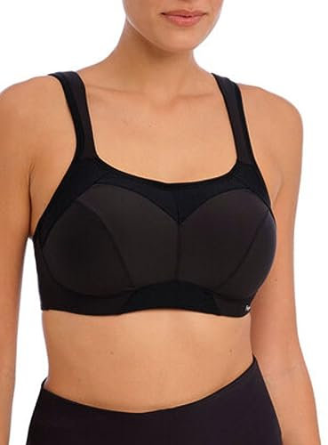 Freya High-Octane Underwired Sports Bra Black Black 30F