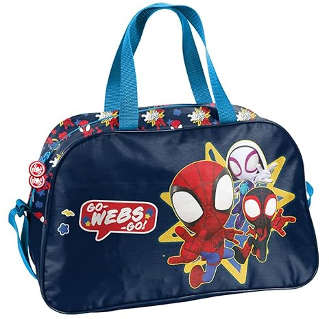 PASO Bolsa de deporte para piscina y escuela con diseño de Spiderman para niños – Bolsa de natación con correa ajustable y dos asas – Bolsa de viaje para niños – Bolsa de deporte infantil – Bolsa de