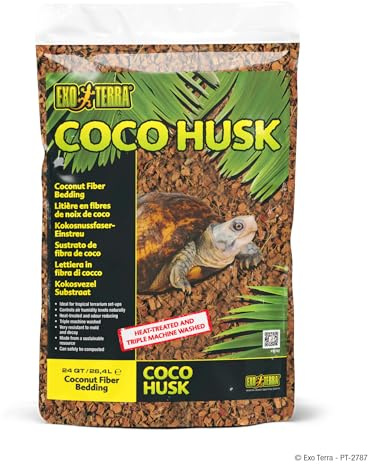 Exo Terra Coco Husk, Natural Tropical Terrarium Substrate, 26.4L