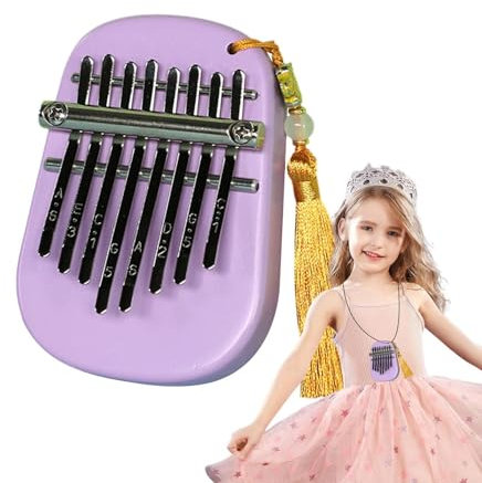 Daumenklavier – -Alt- mit 8 Tasten | Tragbares und niedliches Fingerinstrument | Dekorativ mit Lanyard | Einfach zu spielen für Anfänger | Ideal für das Musiklernen von Kindern, Mädchen und
