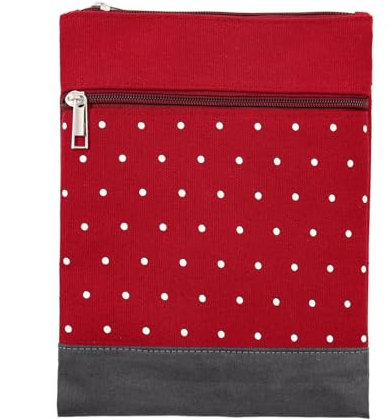 Leoberg Crossbag Tasche in verschiedenen Farben und Designs - Schultertasche aus Baumwolle in 302184-Rot-29
