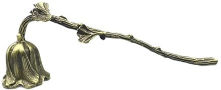 Candle Antique Extinguishing Tool Metal Unique Decorative Elegant Candle Candlesnuffer for Lovers Gifts, Bronze