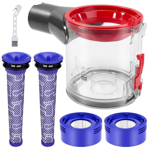 Dust Bin Replacement for Dyson V7 V8 SV11 SV10 Vacuum Cleaner, Upgraded 0.54L Canister dust bin, Spare Parts for Enhanced Suction, No.967699-01 Vacuum Filters Replacement