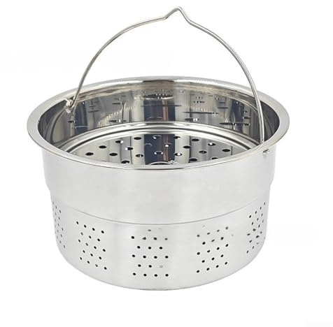 Cestello per cottura a vapore in acciaio inox realizzato per soddisfare i requisiti dimensionali e le funzioni di cottura a vapore