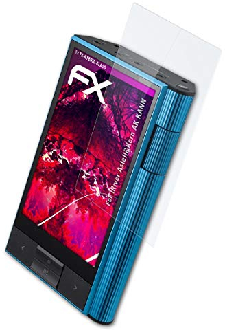 atFoliX Glasfolie kompatibel mit IRiver Astell&Kern AK KANN Panzerfolie, 9H Hybrid-Glass FX Schutzpanzer Folie