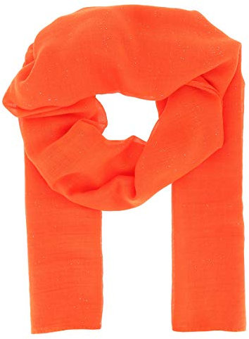 moonbow Orange Damen Schal Tuch Pailletten 20% Baumwolle 80% Viskose - Langer und Rechteckiger Maxi Schal 180cm x 70cm - Glitzernder Original Tücher Modern und Modisch - Hochzeit Stola