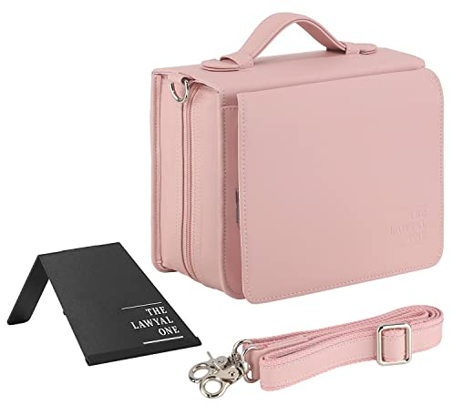 LAWYAL ONE The Tasche Für Den Habersack/Sartorius Inkl. Integriertem Federmäppchen, Lesezeichen, Buchstütze/Ständer, Kunst-Leder - Die Schutz-Hülle Für Deine Gesetze - Original Rosa