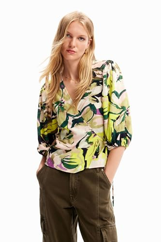 Desigual BLUS_Darrell, 4004 Verde Fluor, L, Verde, L