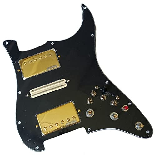 Upgrade Loaded HSH Guitar Pickguard Interruttore Multifunzione Pickup Alnico V 4 Set Di Levette A Taglio Singolo Battipenna precablati Set