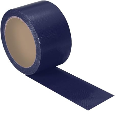 PATIKIL Nastro Adesivo per Mascheratura Nastri adesivi Impermeabile per Pavimenti Senza Residui Facile Strappare per Fotografia Interni Esterni Cavo Elettrico, Blu Navy 20m x 5cm