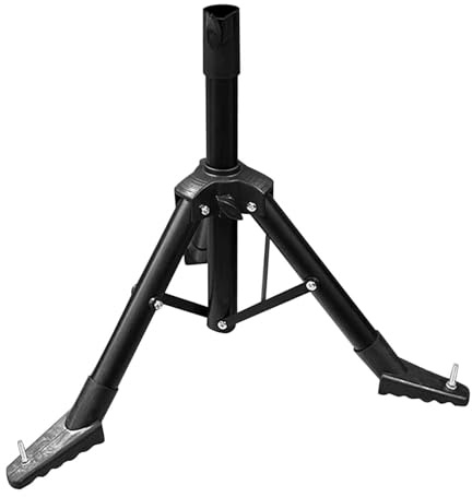 Walfront Treppiede pieghevole Supporto stabile regolabile in altezza Treppiede per antenna parabolica per antenna V2 V1 Attrezzatura Internet Supporto in acciaio inossidabile Tetto da campeggio