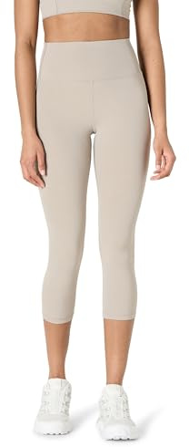 Amazon Essentials Mallas Deportivas FormFlex, Suaves, de Cintura Alta, Tiro de 48,3cm, Estilo Capri, para Yoga y Entrenamiento Mujer, Gris Topo, M