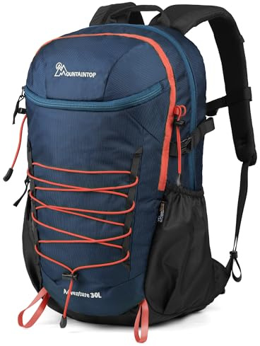 Mountaintop Vandringsryggsäck 25 l/30 l för män och kvinnor för vandring, utomhus, cykling, 30L, Ryggsäck Ryggsäckar
