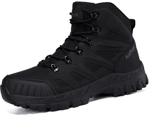 Chaussures Montantes de Trekking Sport Extérieur pour Hommes Bottes Tactiques Combat Randonnée,Noir,46