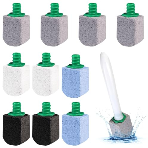 Kit Di 10 Pietra Pomice per WC Colori Misti, PietraPomice Con Maniglia, Pietra Pomice Naturale per Pulizia Bagno, Cucina, Lavandino E Piscina, Rimuove Macchie Tenaci