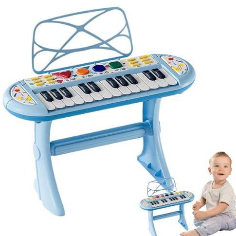 Clavier Piano – Mini Piano Électronique Multifonction, Instrument Musical Portable | pour Salon Chambre Salle De Classe Scène, Garçons Filles Préscolaires Élèves