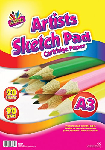 THE ART BOXARTBOX A3 20 Sheets Sketch Pad, White, 5681