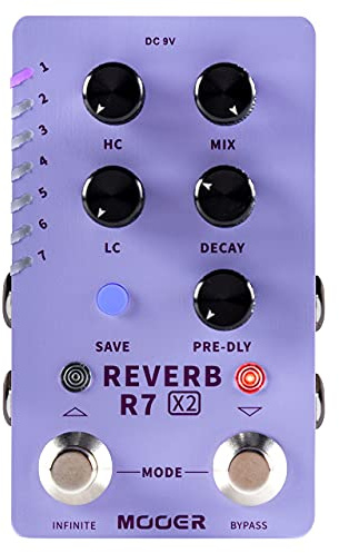 Pedale effetto MOOER R7 REVERB X2
