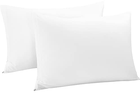 Sourcingmap Egyptian Cotton Pillowcases 2 Pack, Snow White 50cm x 90cm