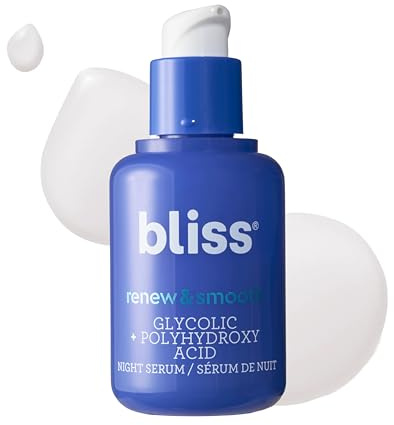 Bliss Renew & Smooth Glycolic Acid Night Serum - 1 Fl Oz - Deeply Hydrating