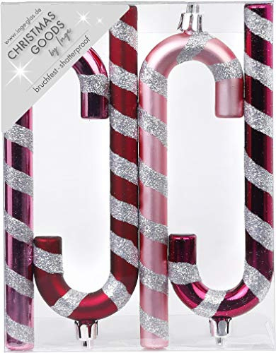 Magic: The Gathering Christbaumschmuck Kunststoff 14cm 4 Stück Set Zuckerstangen Weihnachtskugeln Beere Berry Kiss