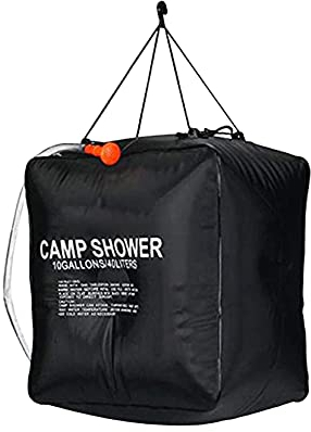 Dantazz Solardusche Camping 40L Camping Dusche Tasche Duschsack Solar Outdoor Warmwasser Duschsack, PVC Gartendusche Tasche Tragbare Camping Duschtasche, für Camping Wandern Klettern (Schwarz)
