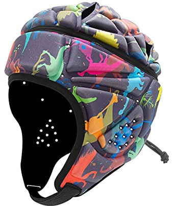Niktule Casco de fútbol Americano, Rugby, Hockey, Patinaje, Deportes, Unisex Adultos, Ajustable, Mediano
