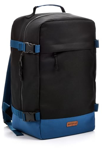 meteor Kabinengröße Handgepäck mit Laptopfach für Wizz Air Ryanair Lufthansa - Rucksack Unter Sitz 40x20x25 Handgepäckrucksack Flugzeug Reisetasche Boardgepäck Tasche für Weekender Kurze Tirp